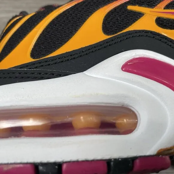 Nike Air Max Plus Youth Kids Size 6.5Y Black Pink White Orange DX9264-001 Shoes