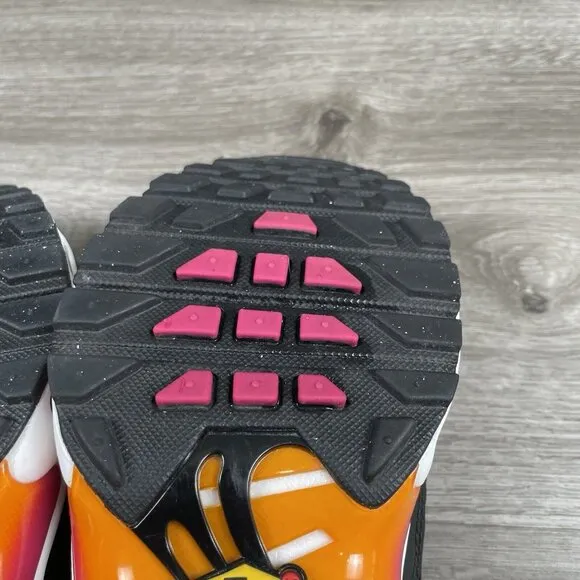 Nike Air Max Plus Youth Kids Size 6.5Y Black Pink White Orange DX9264-001 Shoes
