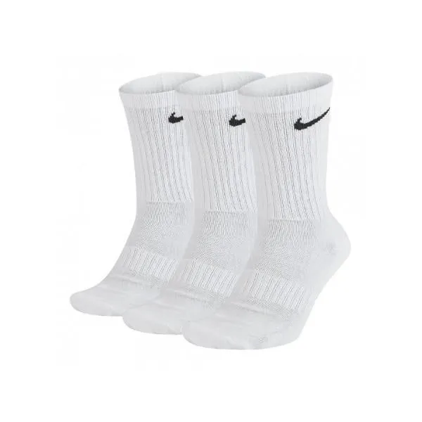 NIKE CALZE EVERYDAY CUSHIONED 3 PACK BIANCHE E NERE