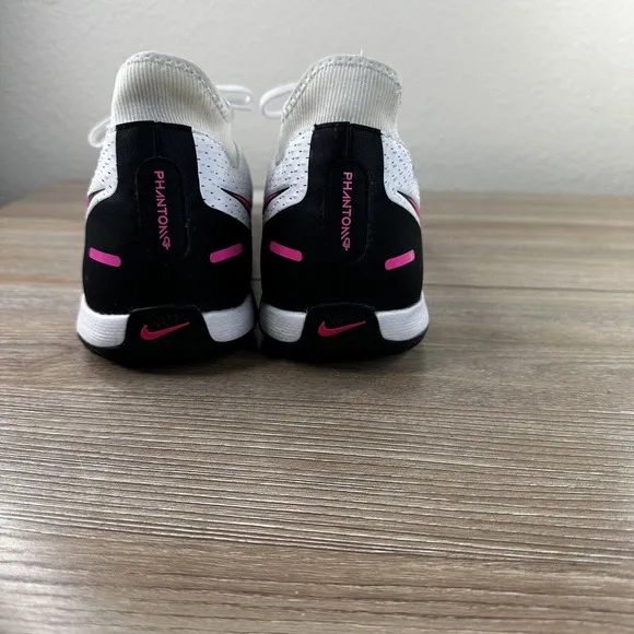 Nike Phantom GT Academy Indoor Soccer Shoes Mens‎ 13 Athletic White Pink Lace Up