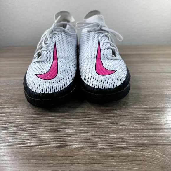 Nike Phantom GT Academy Indoor Soccer Shoes Mens‎ 13 Athletic White Pink Lace Up