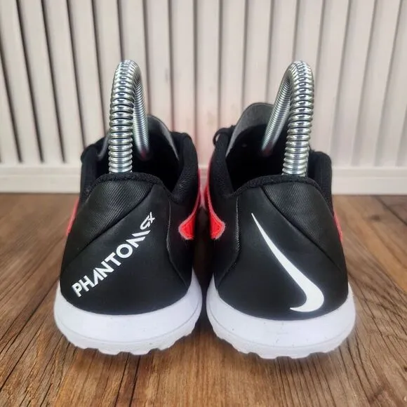 Nike React Phantom GX Pro TF Youth 3.5 Red Black Turf Soccer Cleats DD9567-600