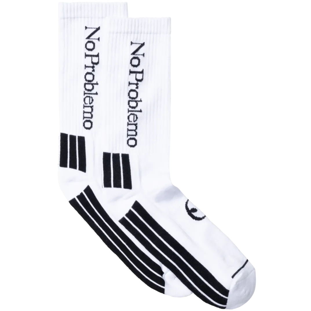 No Problemo Sock White / Black
