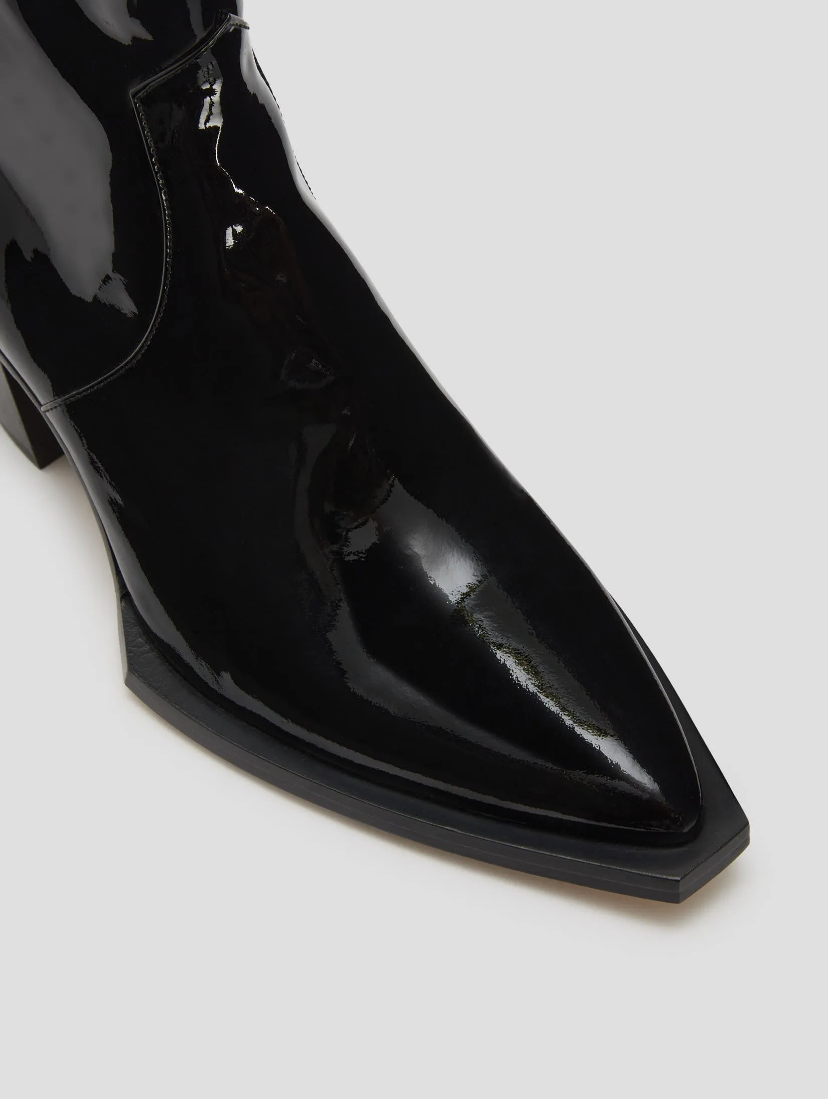 NOVA 60MM ANKLE BOOT IN BLACK PATENT - Woman