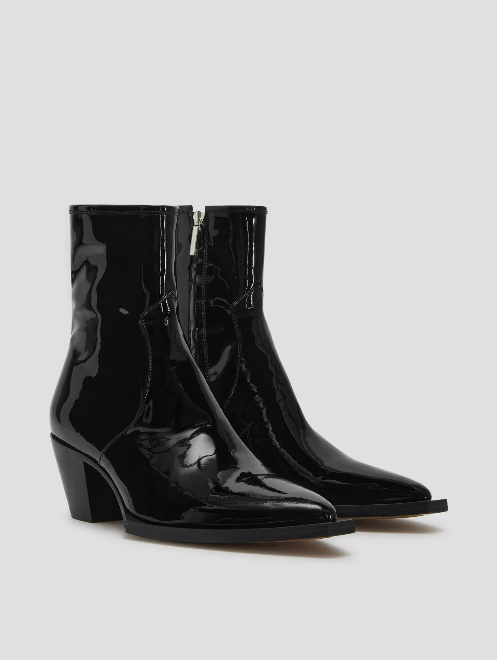 NOVA 60MM ANKLE BOOT IN BLACK PATENT - Woman