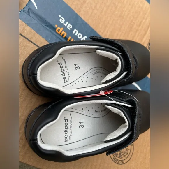 NWT: storm black pediped shoes