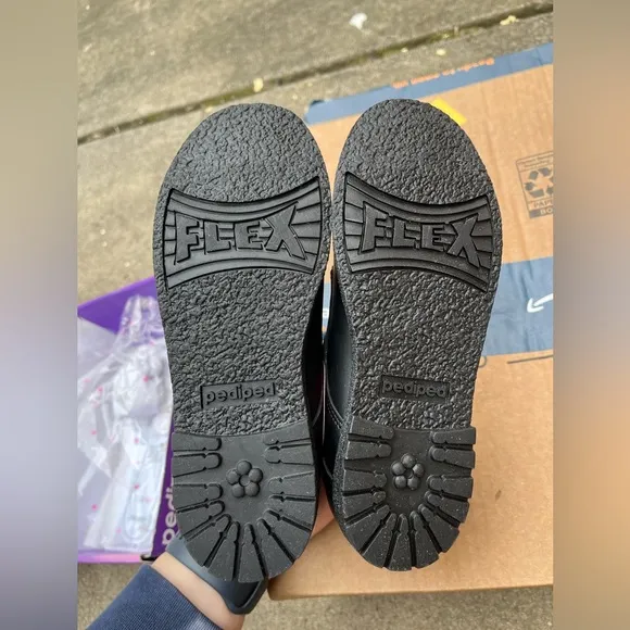 NWT: storm black pediped shoes
