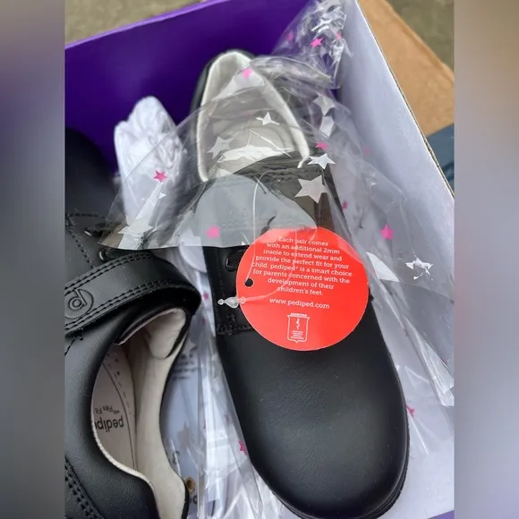 NWT: storm black pediped shoes