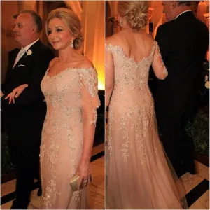 Off Shoulder Prom Dresses,Half Sleeve Prom Dress,Evening Dress
