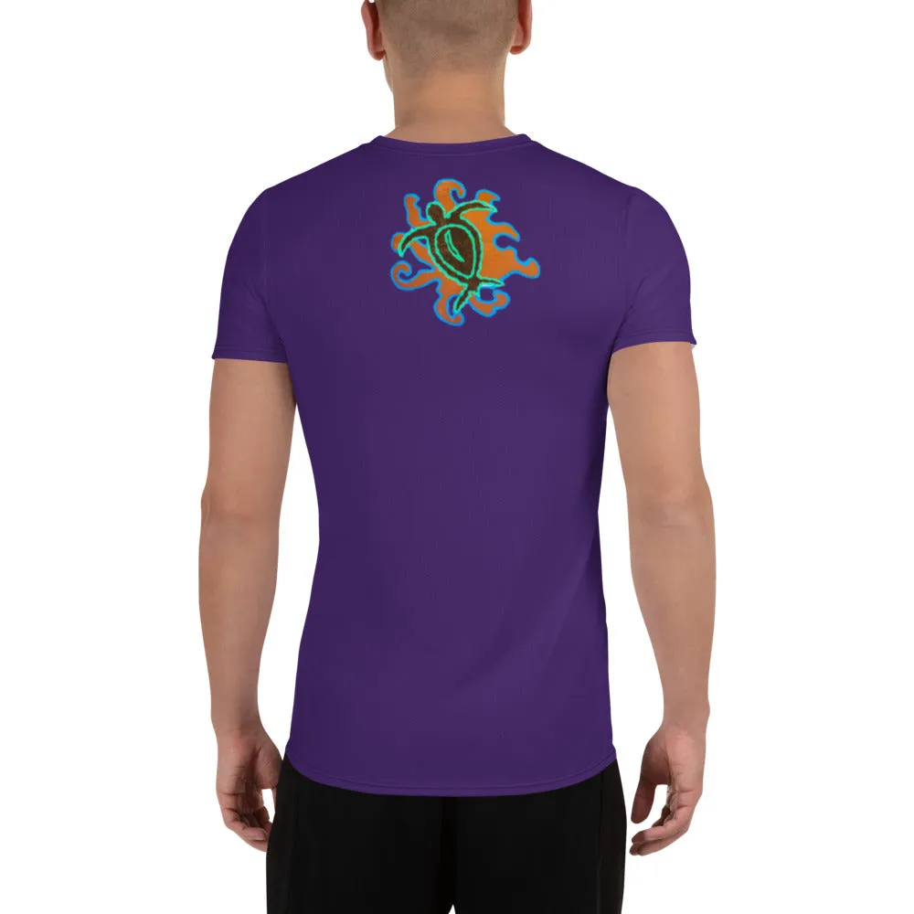 Pacific Traveler All-Over Print Men's Athletic T-shirt