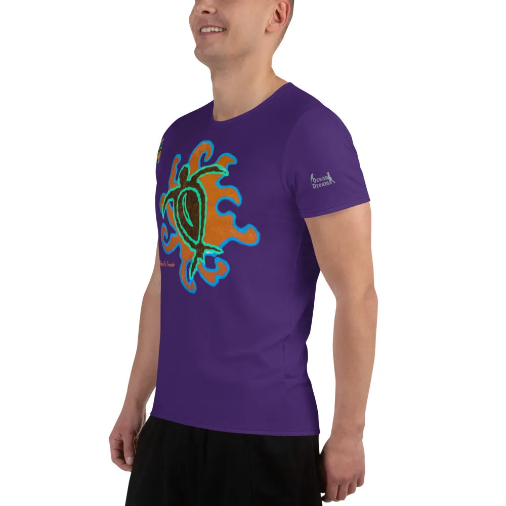 Pacific Traveler All-Over Print Men's Athletic T-shirt