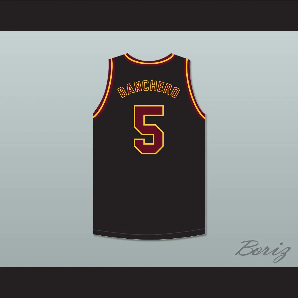 Paolo Banchero 5 O'Dea High School Fighting Irish Black Basketball Jersey 2