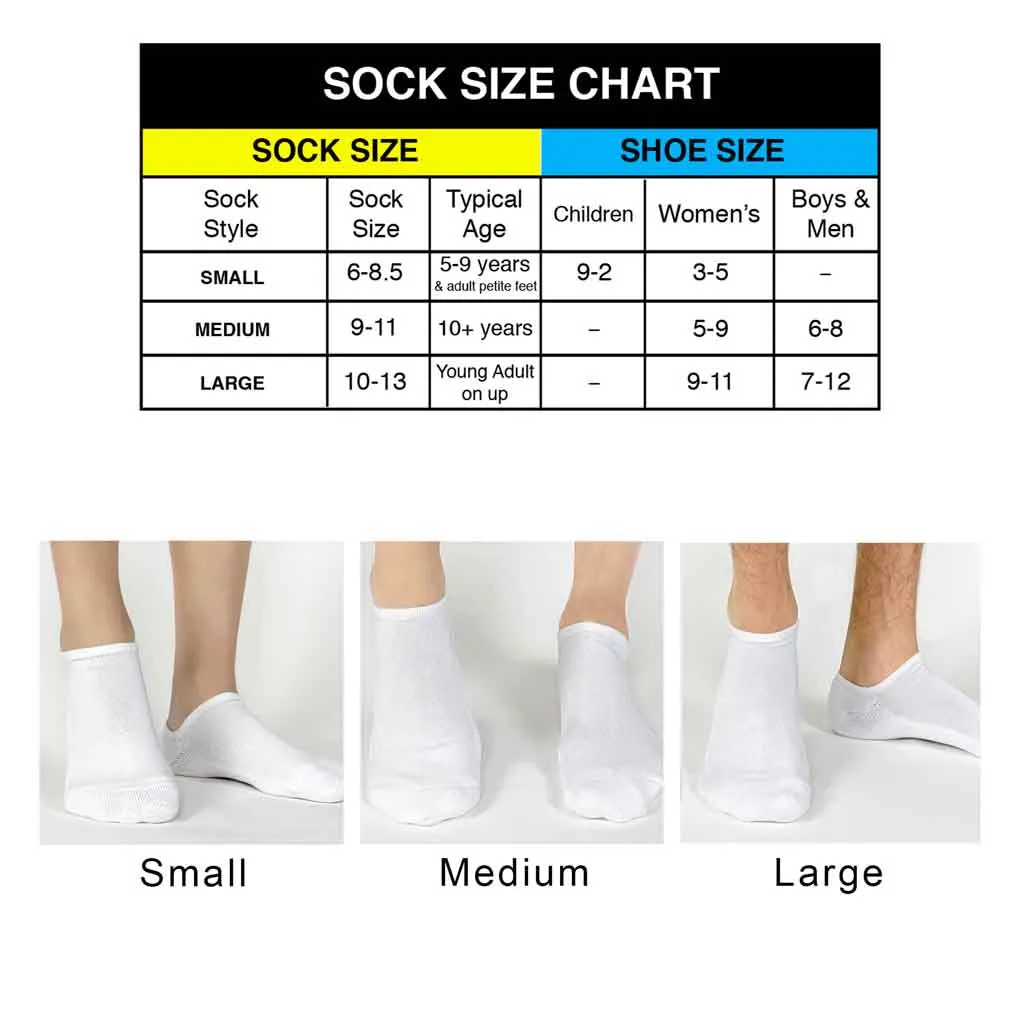 Personalized Knock My Socks Off - No Show Socks - Valentine's Day Gifts