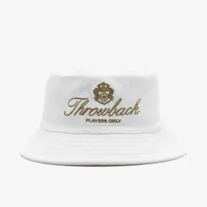 Players Only Terry Bucket Hat - Blanc