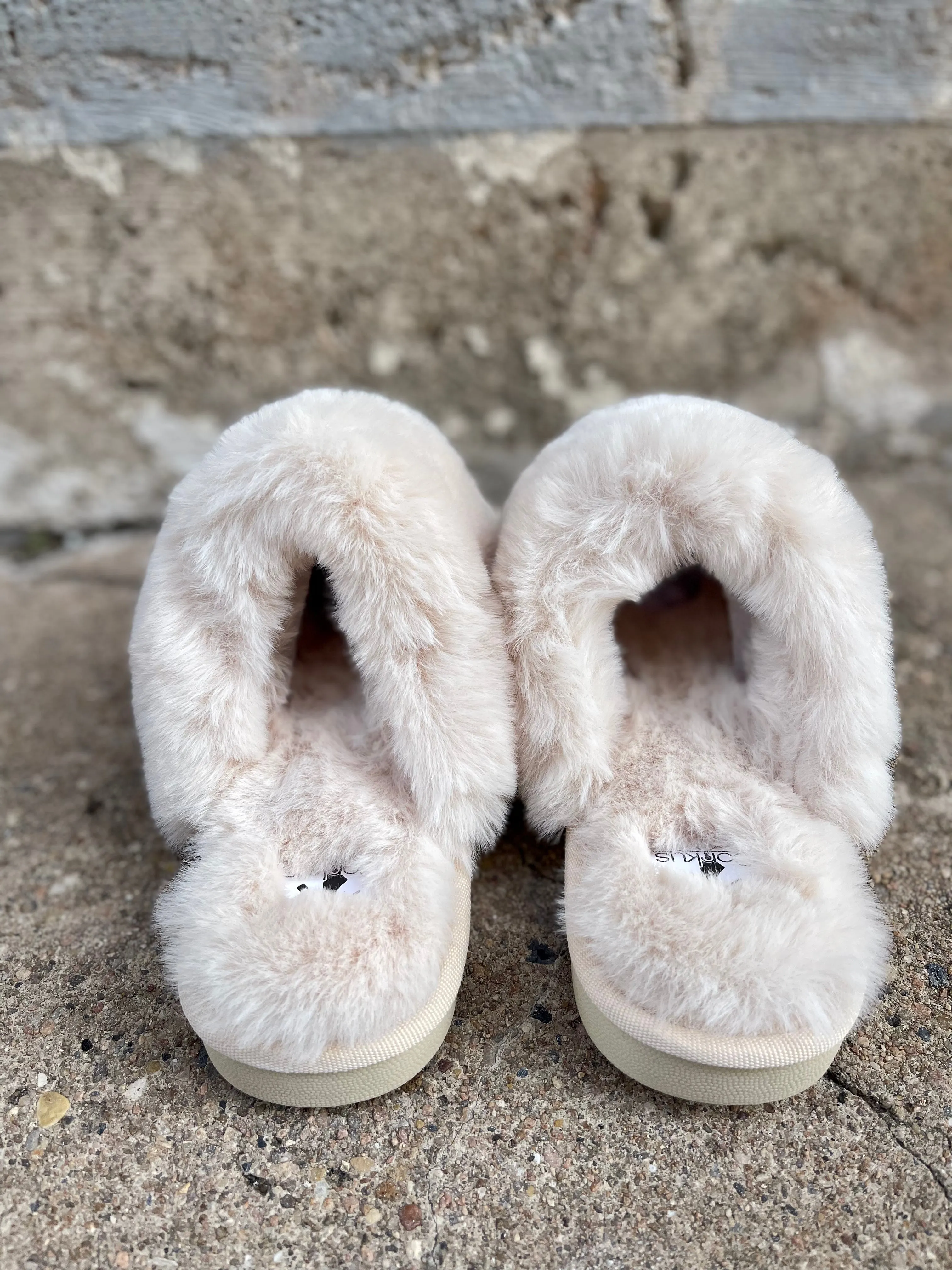 Purl Slippers || Cream