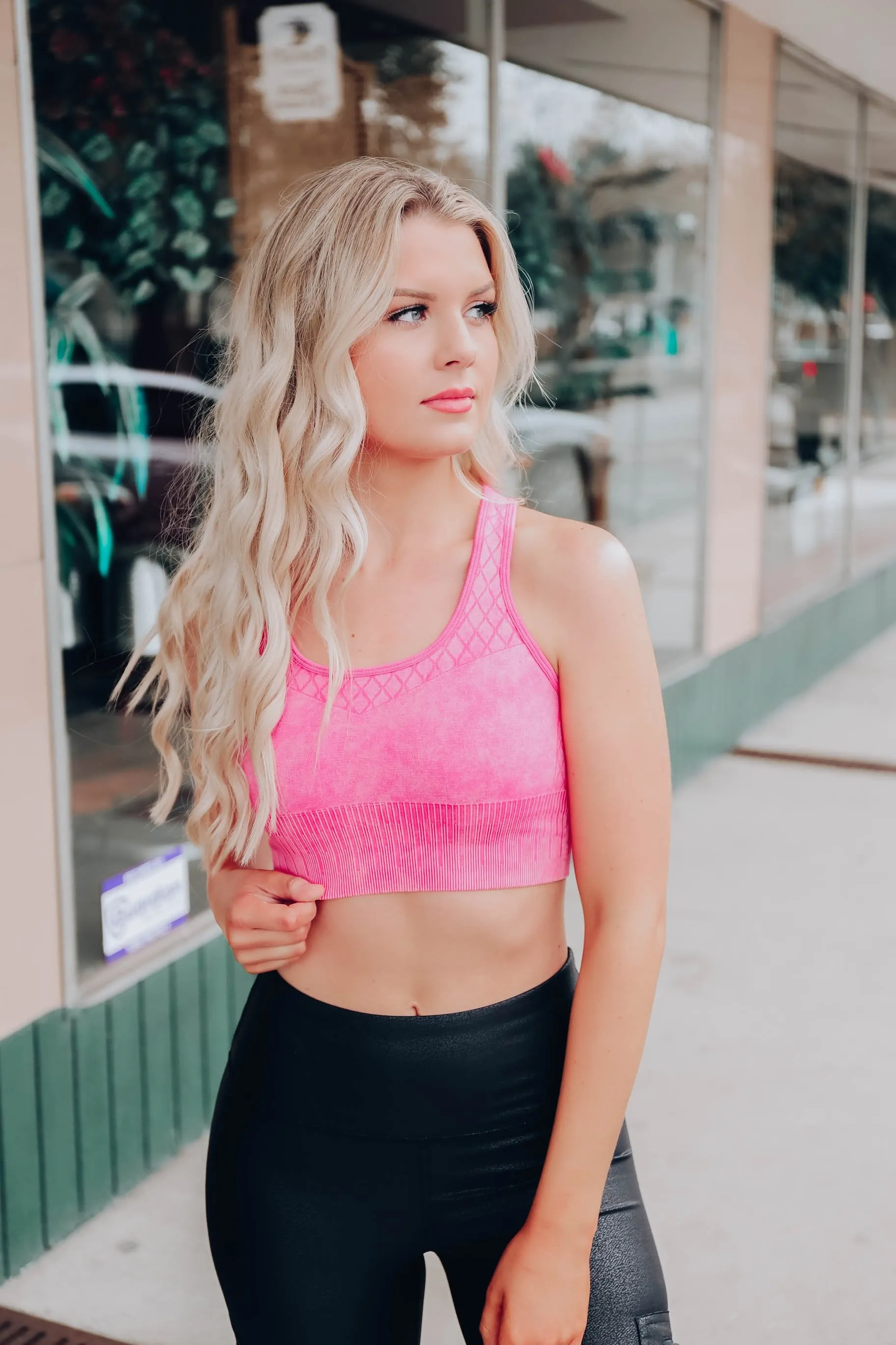 Pushin' The Limit Sports Bra - Pink
