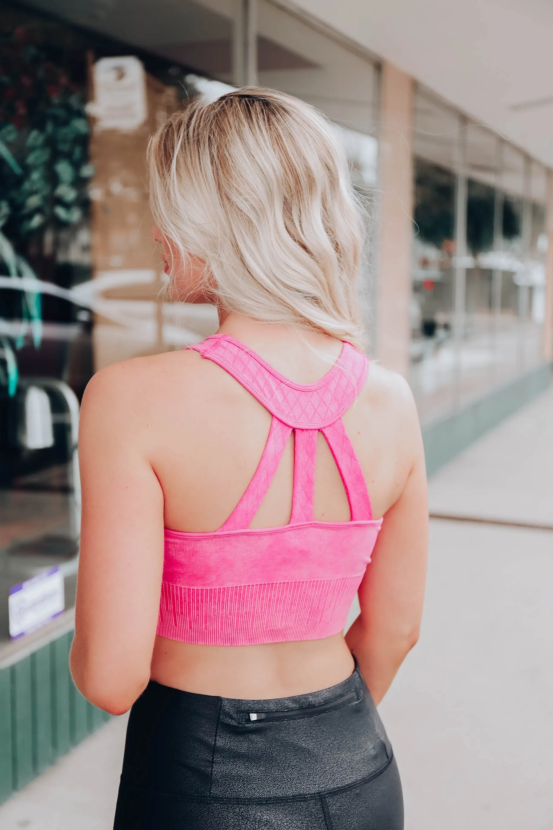 Pushin' The Limit Sports Bra - Pink