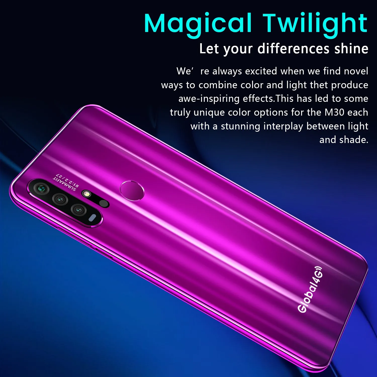 R30 pro Smart Phone 4G Network 3G   64g High Configuration Face Recognition Fingerprint Recognition Phone blue_U.S. regulations