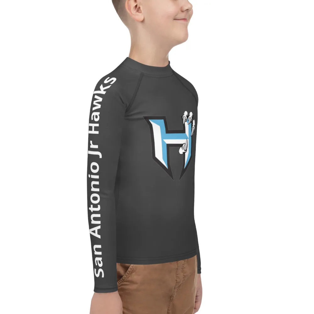 Rash Guard Youth ~ San Antonio Jr Hawks Classic Logo