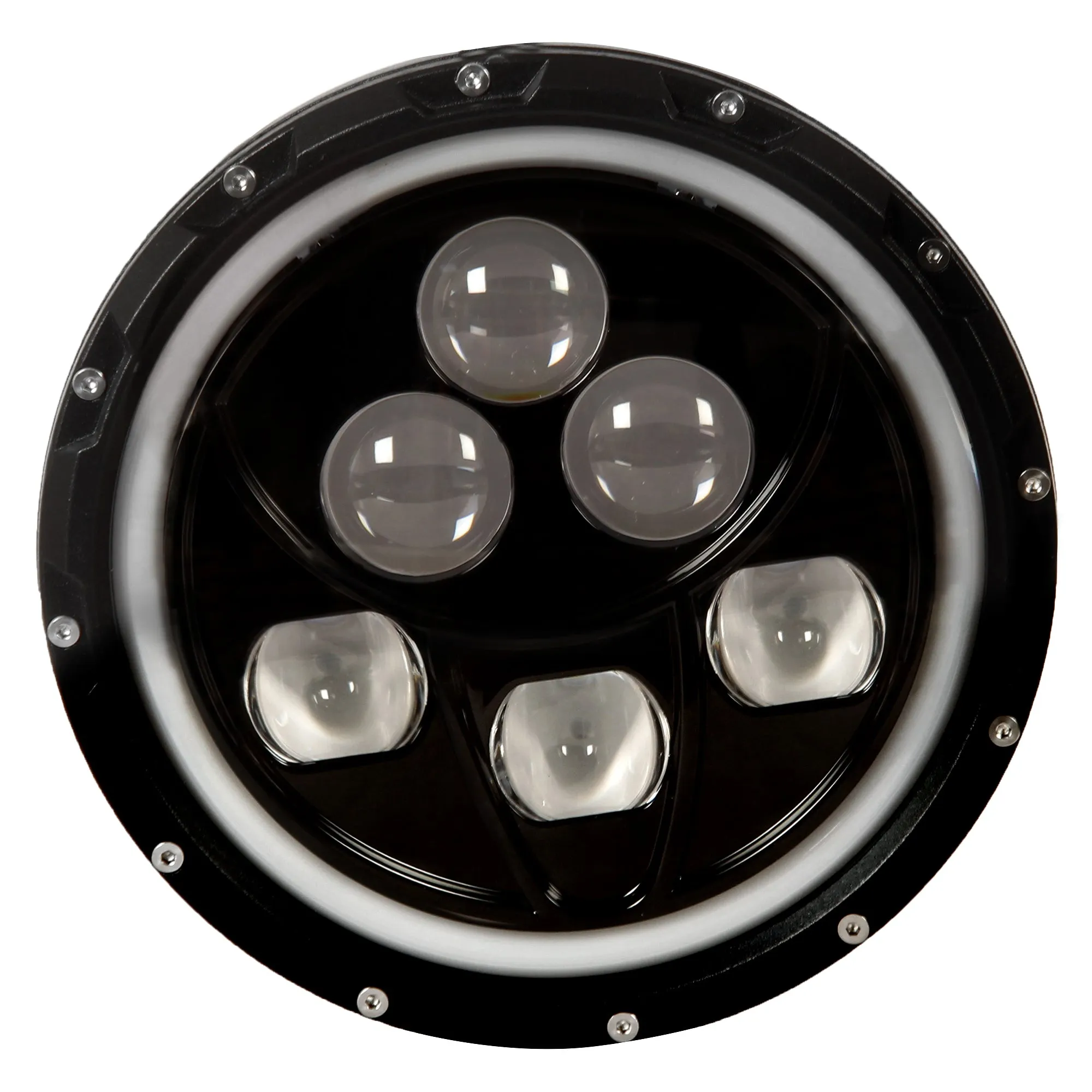 RE 7 Inch 6 LED Full Hi-Low Headlight