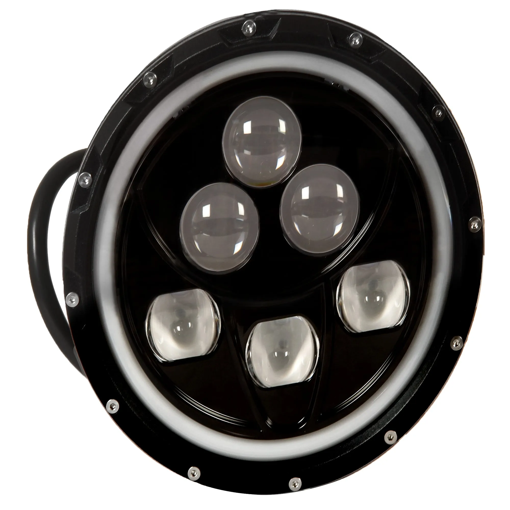 RE 7 Inch 6 LED Full Hi-Low Headlight