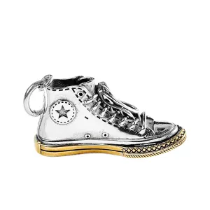 Real Solid 925 Sterling Silver Brass Pendants Shoes Twist Star Jewelry