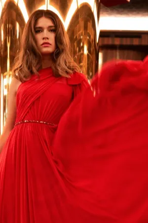 Red Jenny Packham Dress Eunice Grayson Prom Dress