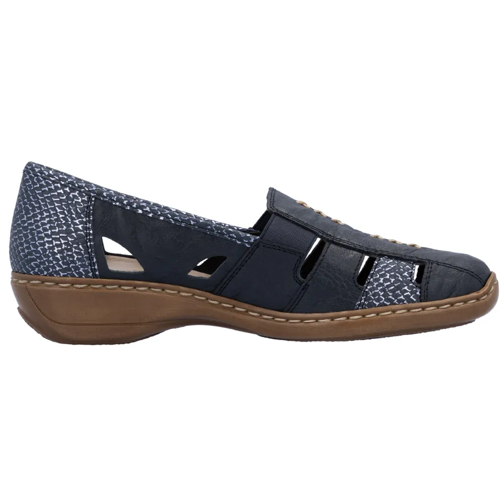 Rieker 41385-15 (Funchal) Pazifik Shoes