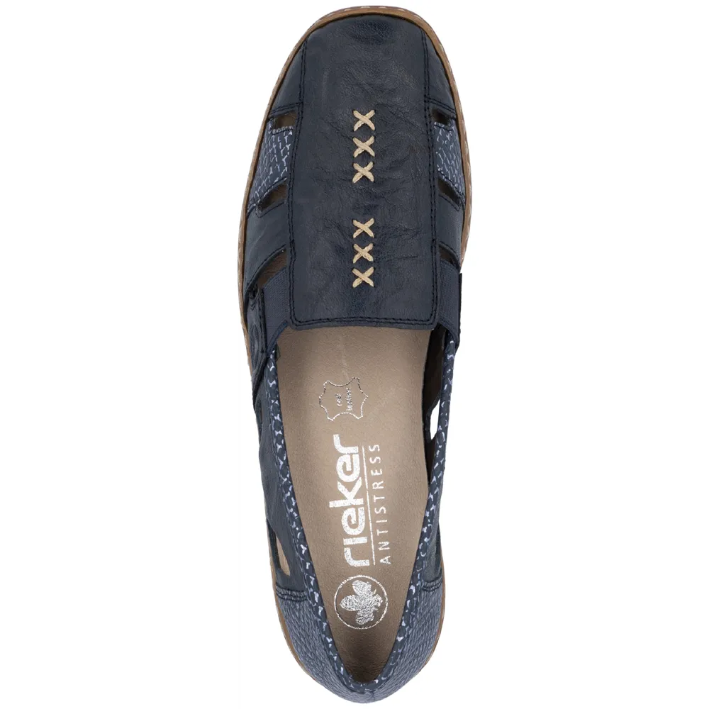 Rieker 41385-15 (Funchal) Pazifik Shoes