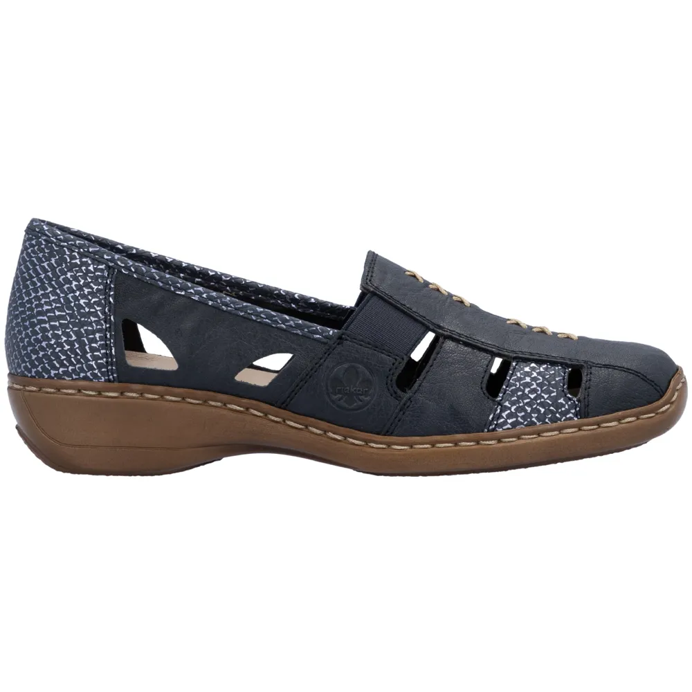 Rieker 41385-15 (Funchal) Pazifik Shoes