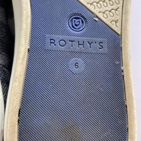 Rothy’s the original shoes camo women’s six 6 black grey VGUC