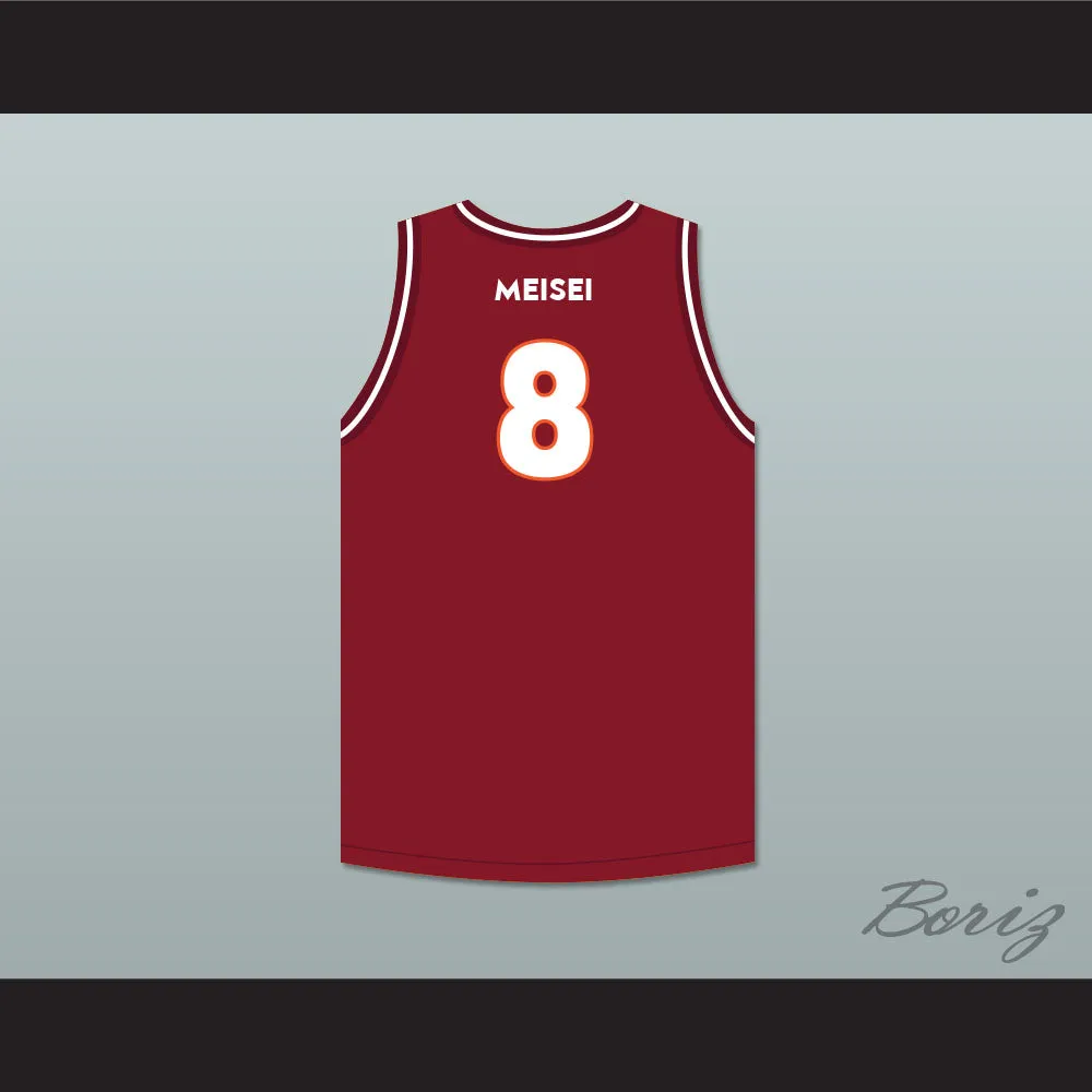 Rui Hachimura 8 Meisei High School Maroon Basketball Jersey 1