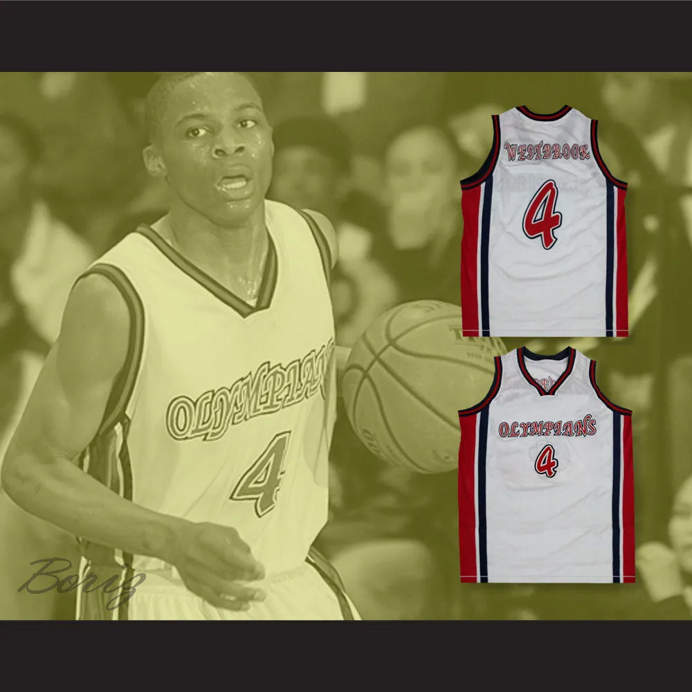 Russell Westbrook 4 Leuzinger High School Olympians White Basketball Jersey