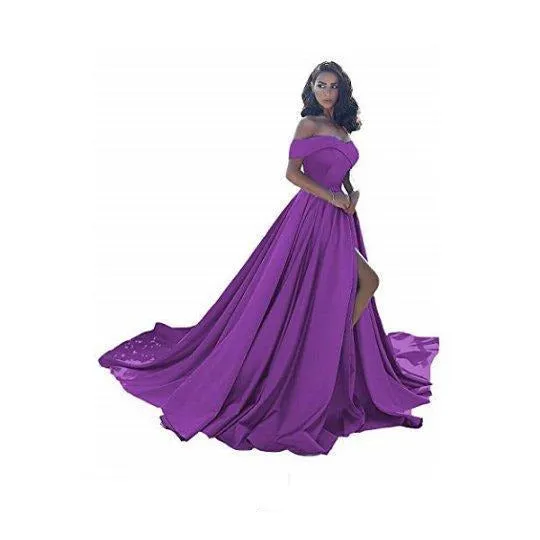 sd-hk Off Shoulder Long Wedding Tail Dresses Long Women