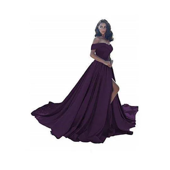 sd-hk Off Shoulder Long Wedding Tail Dresses Long Women