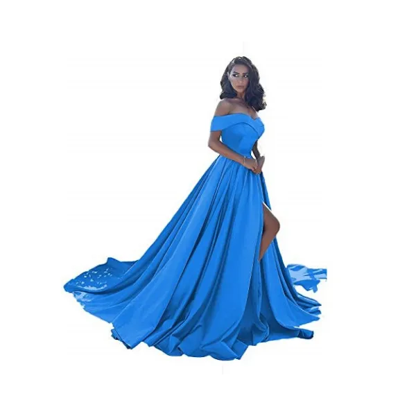 sd-hk Off Shoulder Long Wedding Tail Dresses Long Women