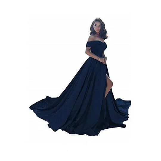 sd-hk Off Shoulder Long Wedding Tail Dresses Long Women