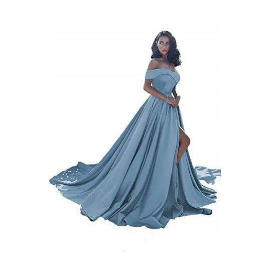 sd-hk Off Shoulder Long Wedding Tail Dresses Long Women