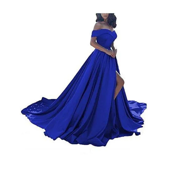 sd-hk Off Shoulder Long Wedding Tail Dresses Long Women