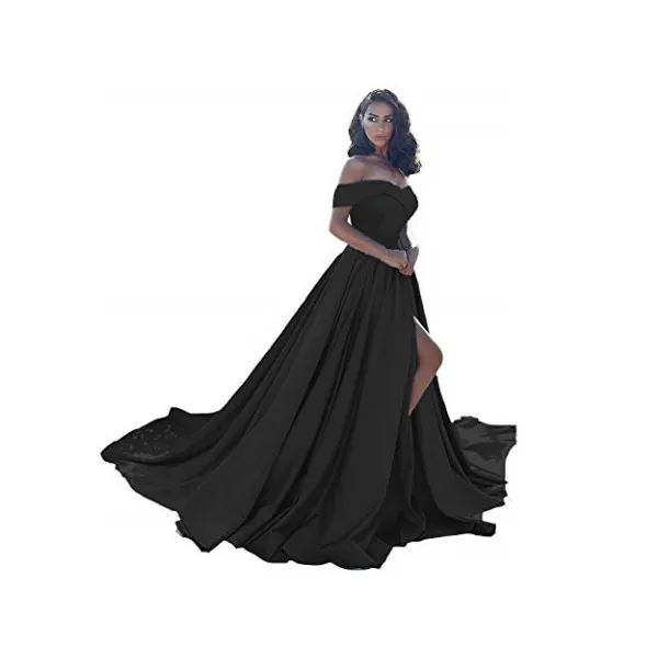 sd-hk Off Shoulder Long Wedding Tail Dresses Long Women