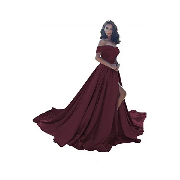 sd-hk Off Shoulder Long Wedding Tail Dresses Long Women