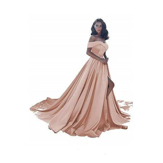 sd-hk Off Shoulder Long Wedding Tail Dresses Long Women