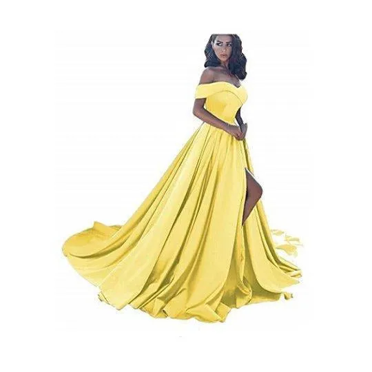 sd-hk Off Shoulder Long Wedding Tail Dresses Long Women