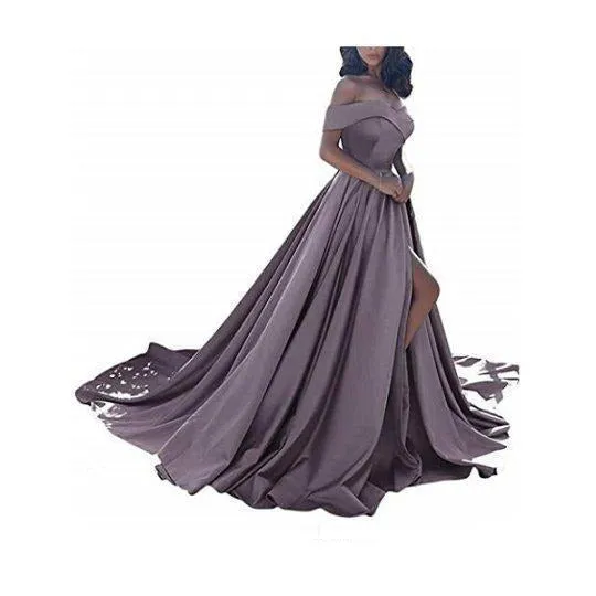 sd-hk Off Shoulder Long Wedding Tail Dresses Long Women