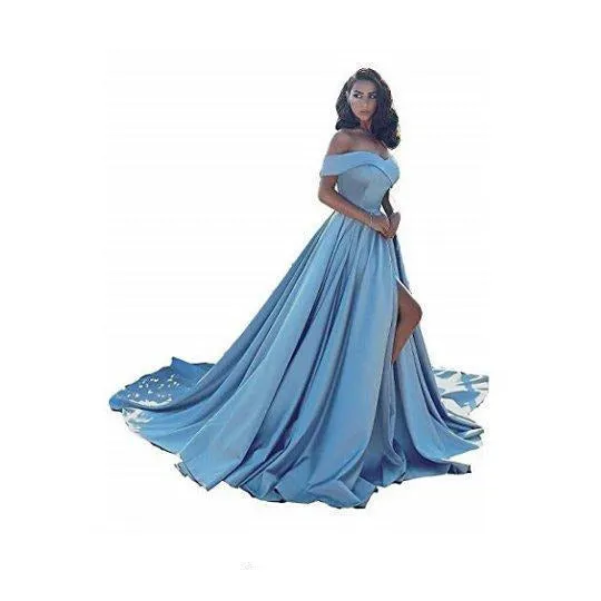 sd-hk Off Shoulder Long Wedding Tail Dresses Long Women