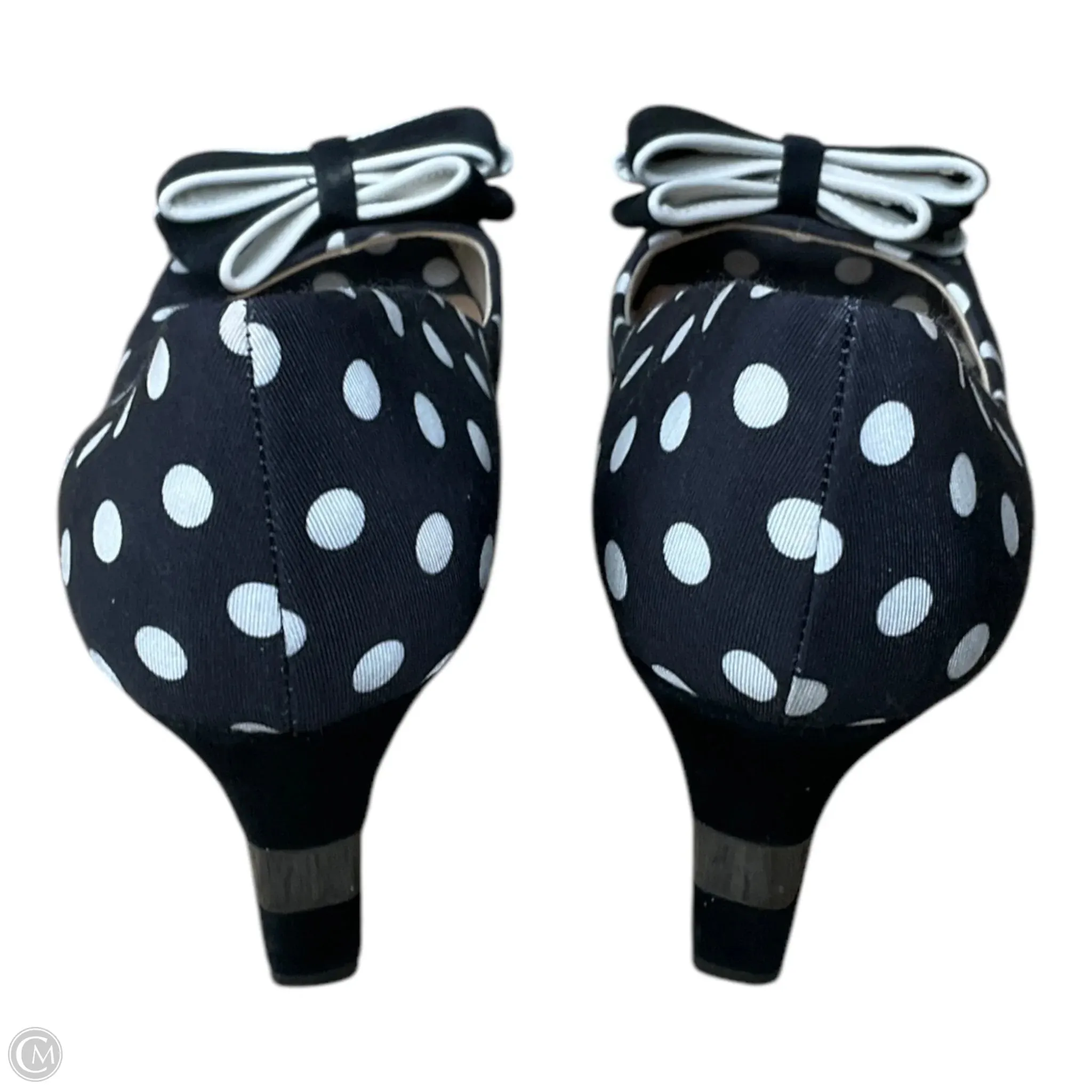 Shoes Heels Platform By Clothes Mentor In Polkadot Pattern, Size: 7