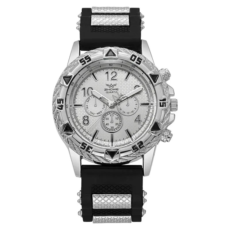 Silicone Men's Casual Sports Watch - Trendy Style