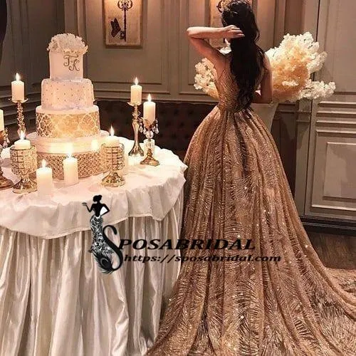 Sleeveless Long Shinning Sparkly New Arrival Unique Prom Dresses, party gown, evening dress, PD0786
