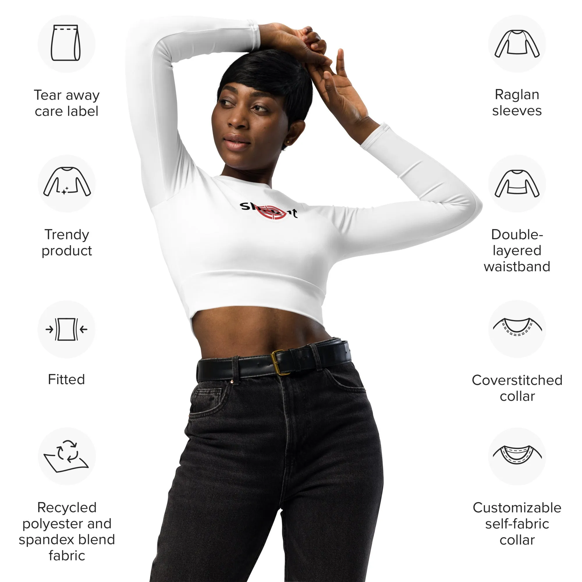 SlinkIt long-sleeve crop top