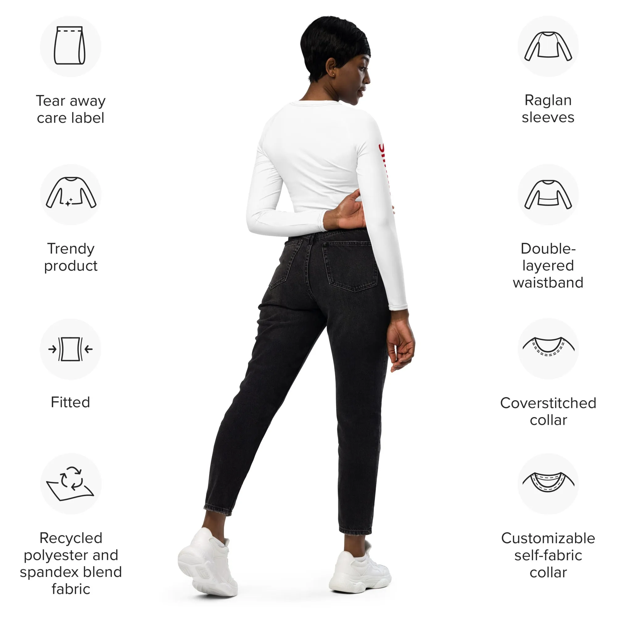SlinkIt long-sleeve crop top